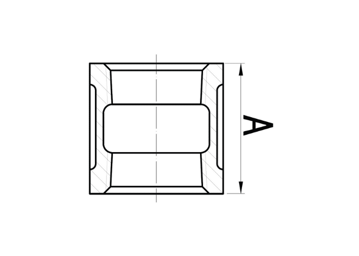 Black Malleable Iron Socket Drawing