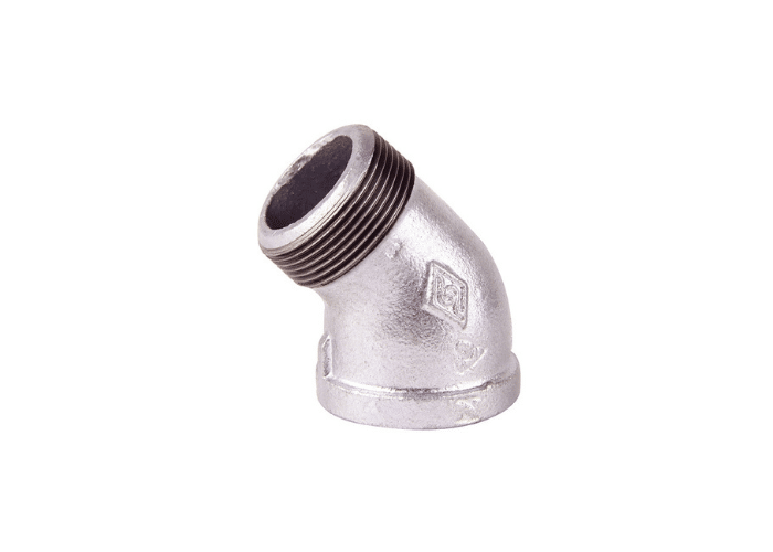 Galvansied Malleable Iron Male x Female Equal Elbow 45°