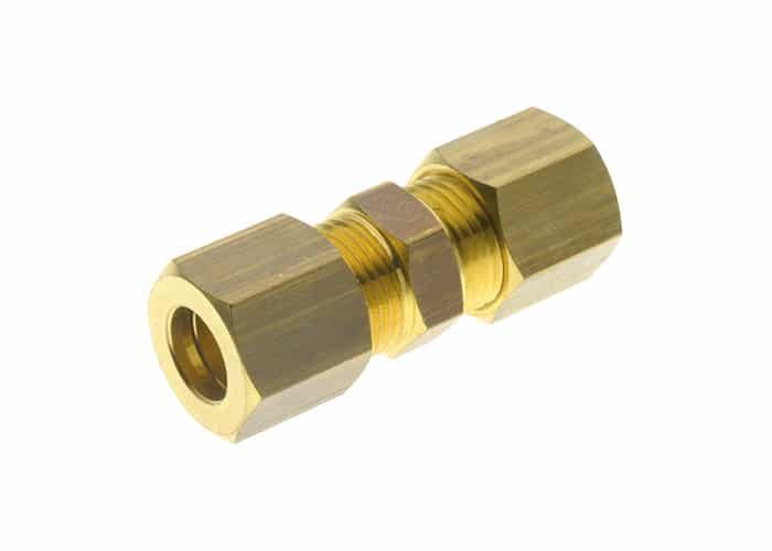 Aignep 13460 Brass Compression Straight Connector