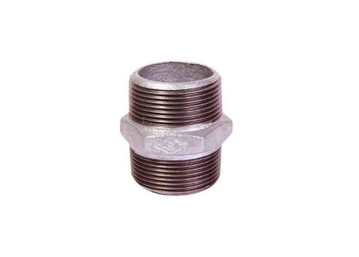 Galvanised Malleable Iron Hexagon Nipple