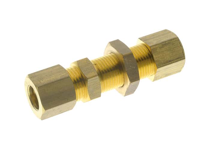 Aignep 13465 Brass Compression Bulkhead