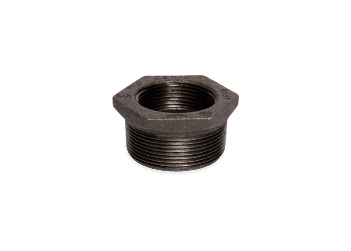 Black Malleable Iron Hex Reducing Bush