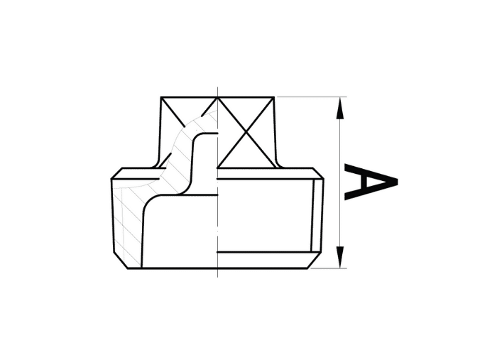 Malleable Iron Solid Plug drawing Orseal