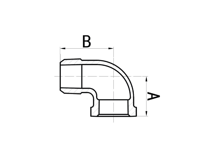Malleable Iron Male Female Elbow