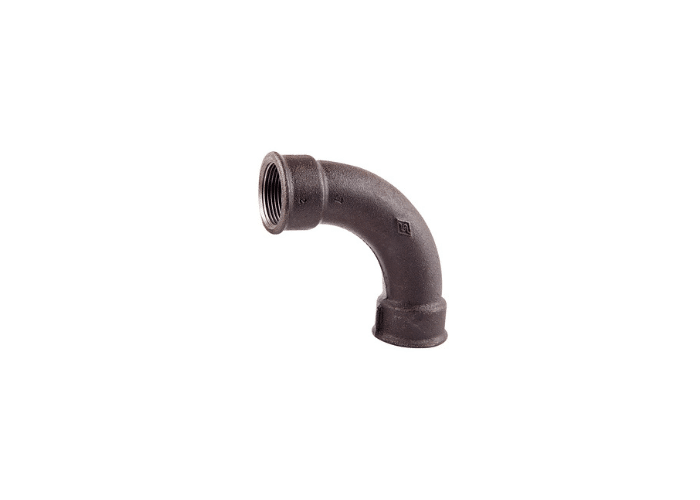 Black Malleable Iron Female Equal Bend 90