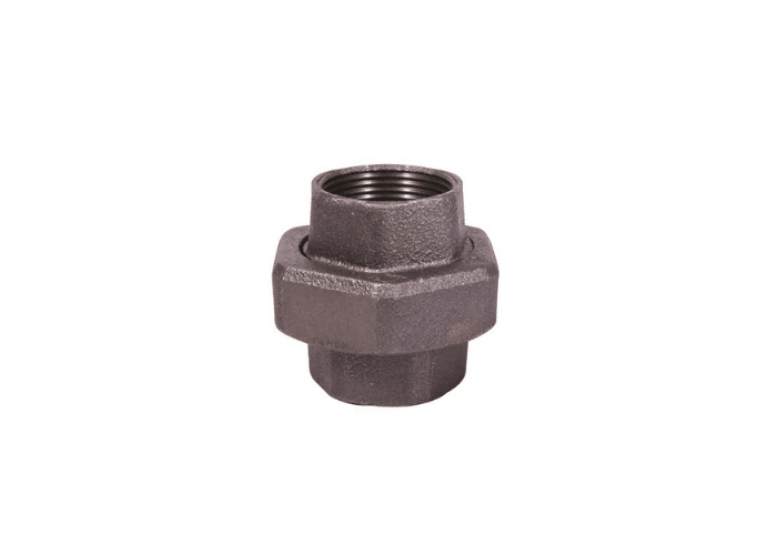 Black Malleable Iron Female Equal Union Iron/Iron