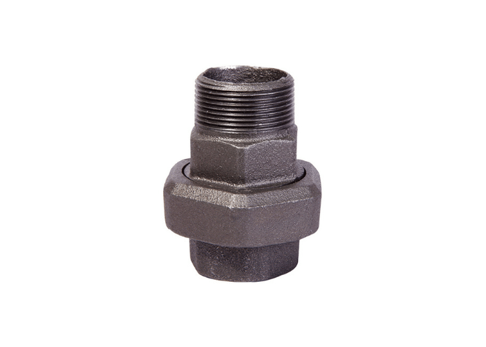 Black Malleable Iron Male Female Equal Union Iron/Iron