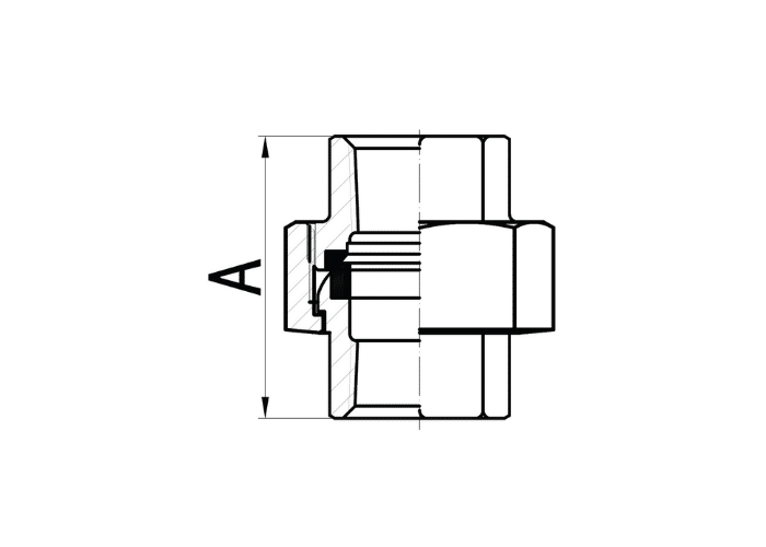 Black MI Female Navy Union Bronze to Bronze Seat Drawing